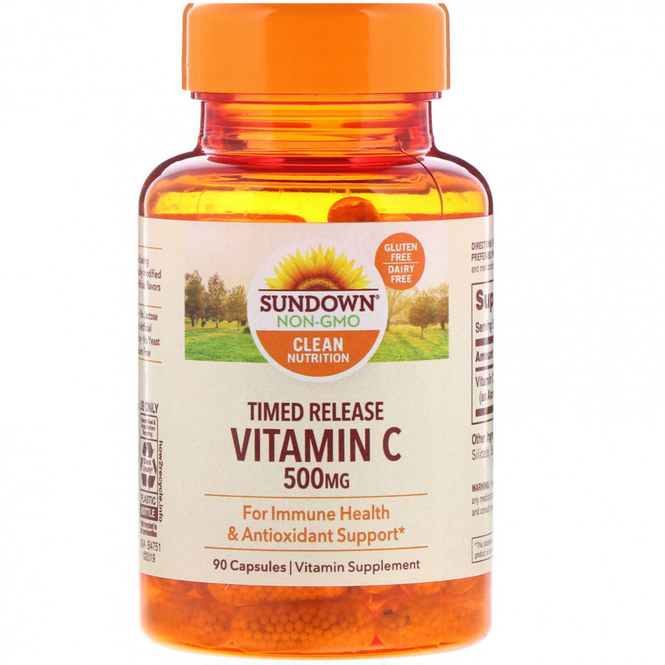 Sundown Naturals,  C,  , 500 , 90     , -, 