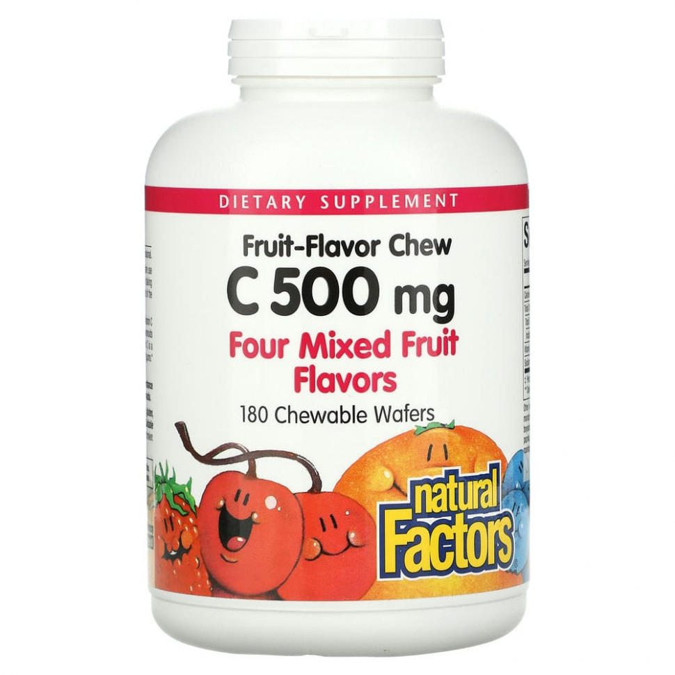 Natural Factors, 100%    C  ,   , 500 , 180      , -, 