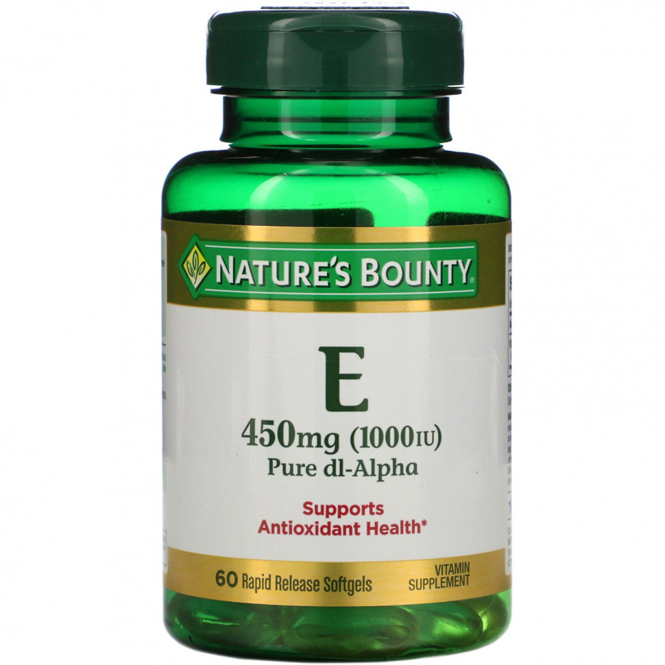 Nature's Bounty,  E,  Dl-, 450  (1000 ), 60        , -, 