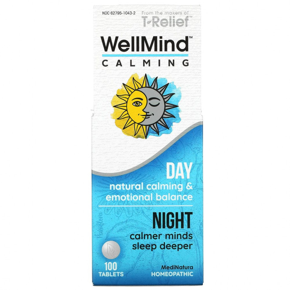 ���������� MediNatura, WellMind Calming Tablets, ��� ������ ����������, 100 ��������  Iherb (������)