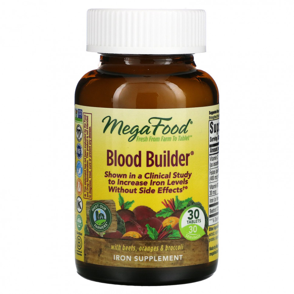 MegaFood, Blood Builder, 30     , -, 