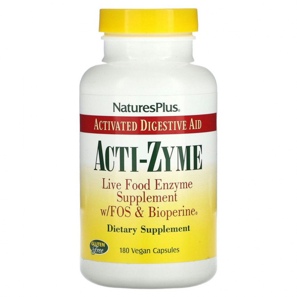 NaturesPlus, Acti-Zyme, 180      , -, 