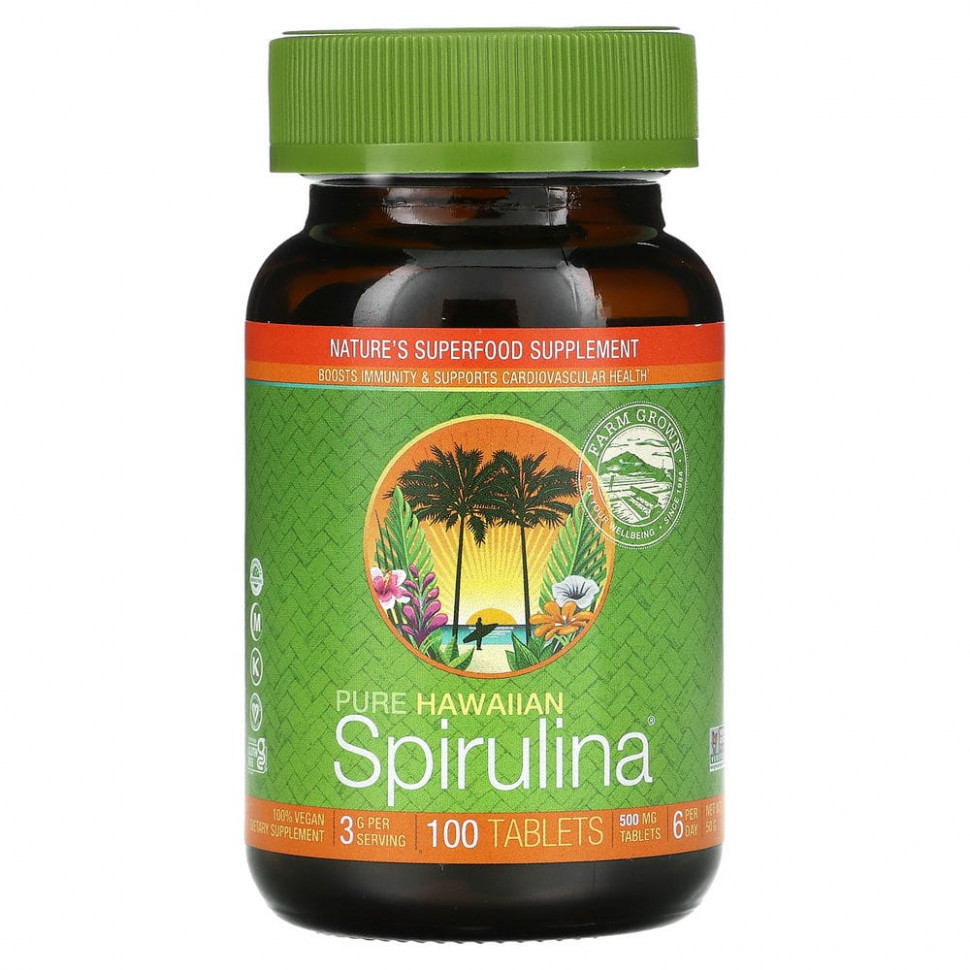 Nutrex Hawaii, Pure Hawaiian Spirulina, 100     , -, 