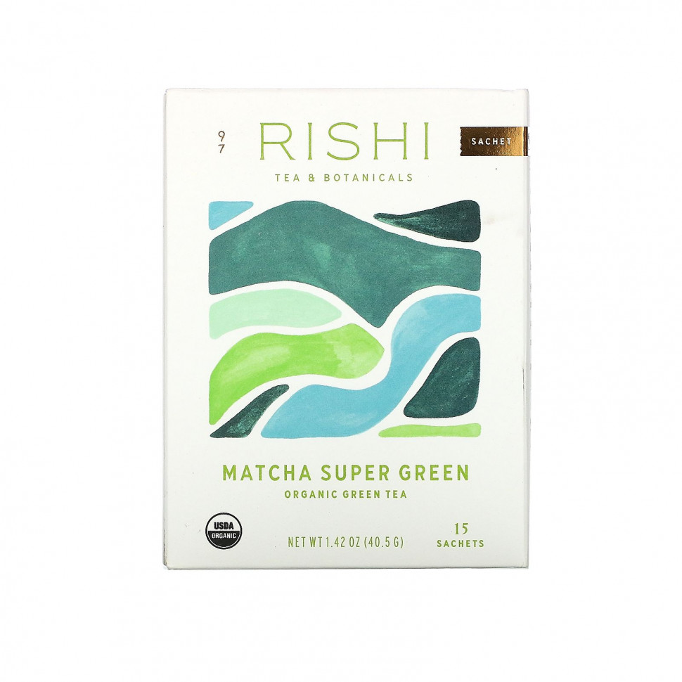 Rishi Tea, Organic Green Tea, Matcha Super Green, 15 , 40,5  (1,42 )    , -, 