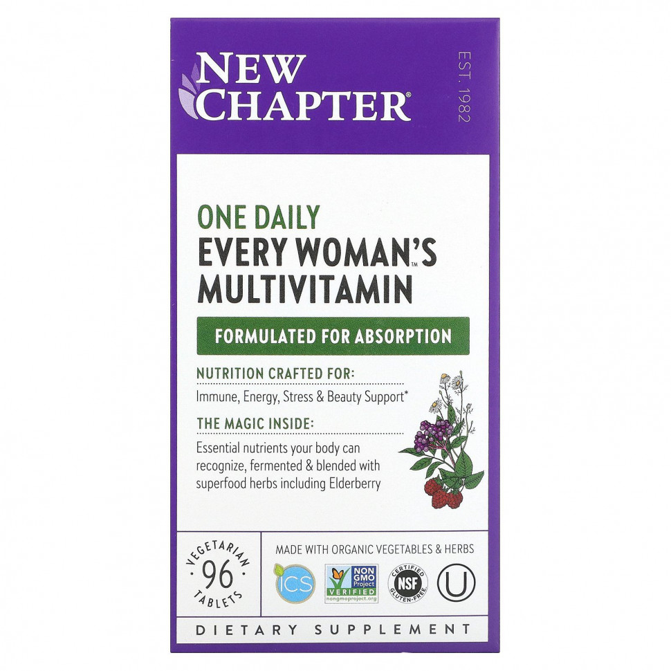 New Chapter, One Daily Every Woman's,   , 96      , -, 