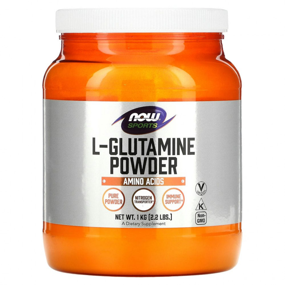 NOW Foods, Sports, L-Glutamine Powder, 2,2  (1 )    , -, 