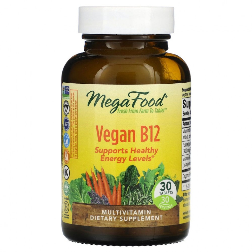 MegaFood,   B12, 30     , -, 