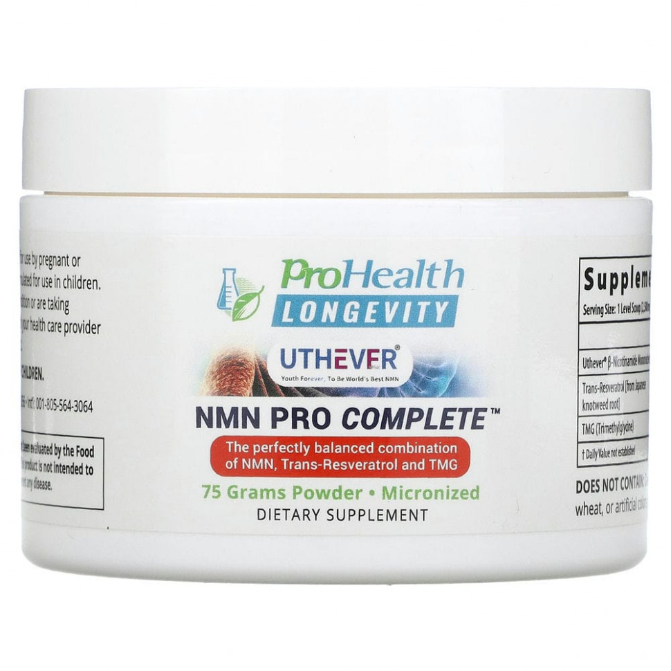 ProHealth Longevity, NMN Pro Complete, 75     , -, 