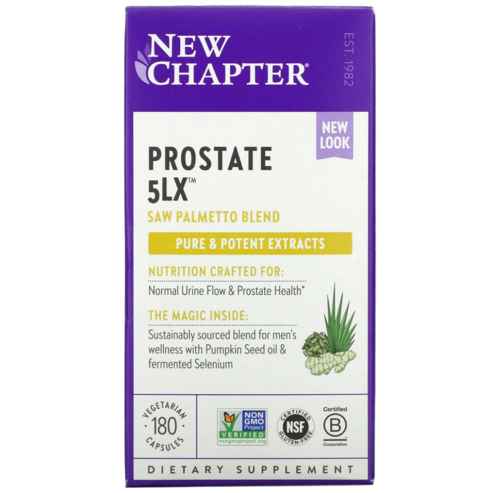 New Chapter, Prostate 5LX, 180      , -, 