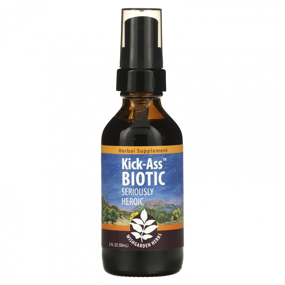 WishGarden Herbs, Kick-Ass Biotic, Seriously Heroic, 59  (2 . )    , -, 