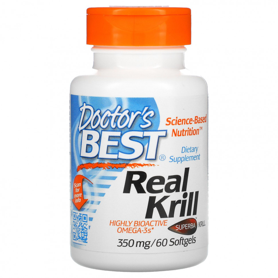 Doctor's Best, Real Krill, 350 , 60     , -, 