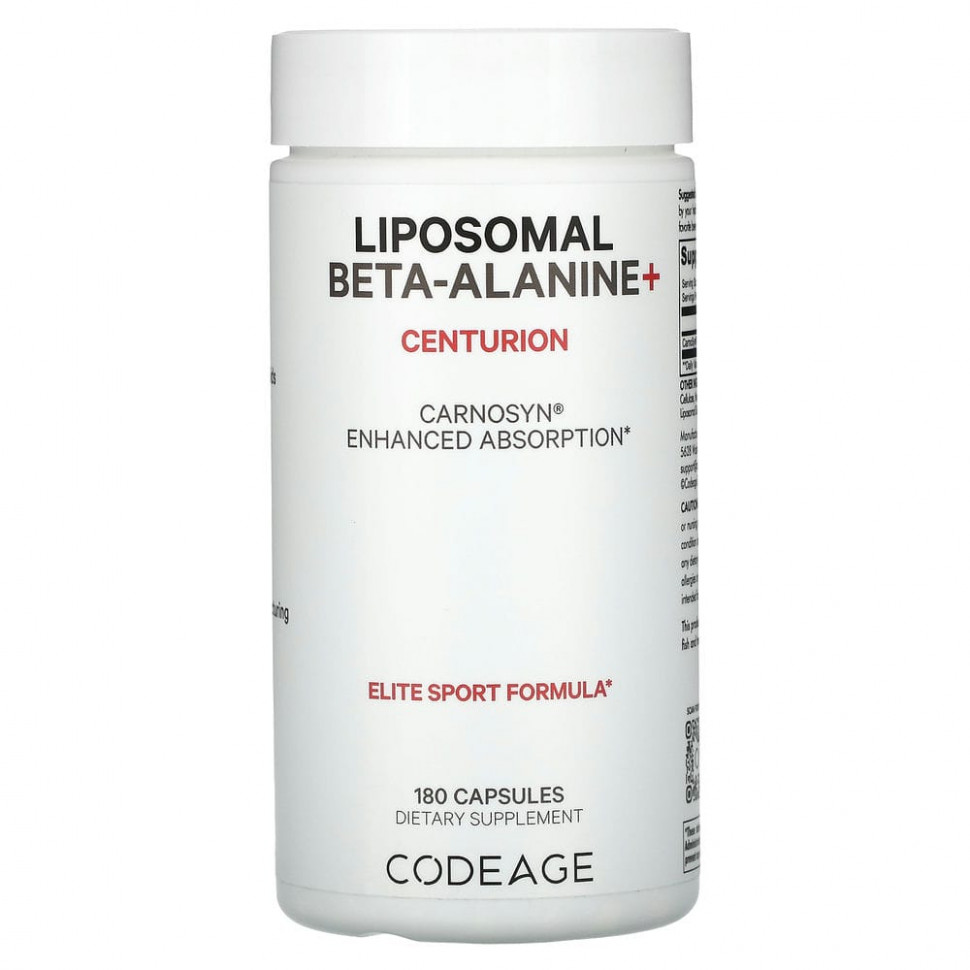 Codeage, Liposomal Beta-Alanine +, Centurion, 180     , -, 