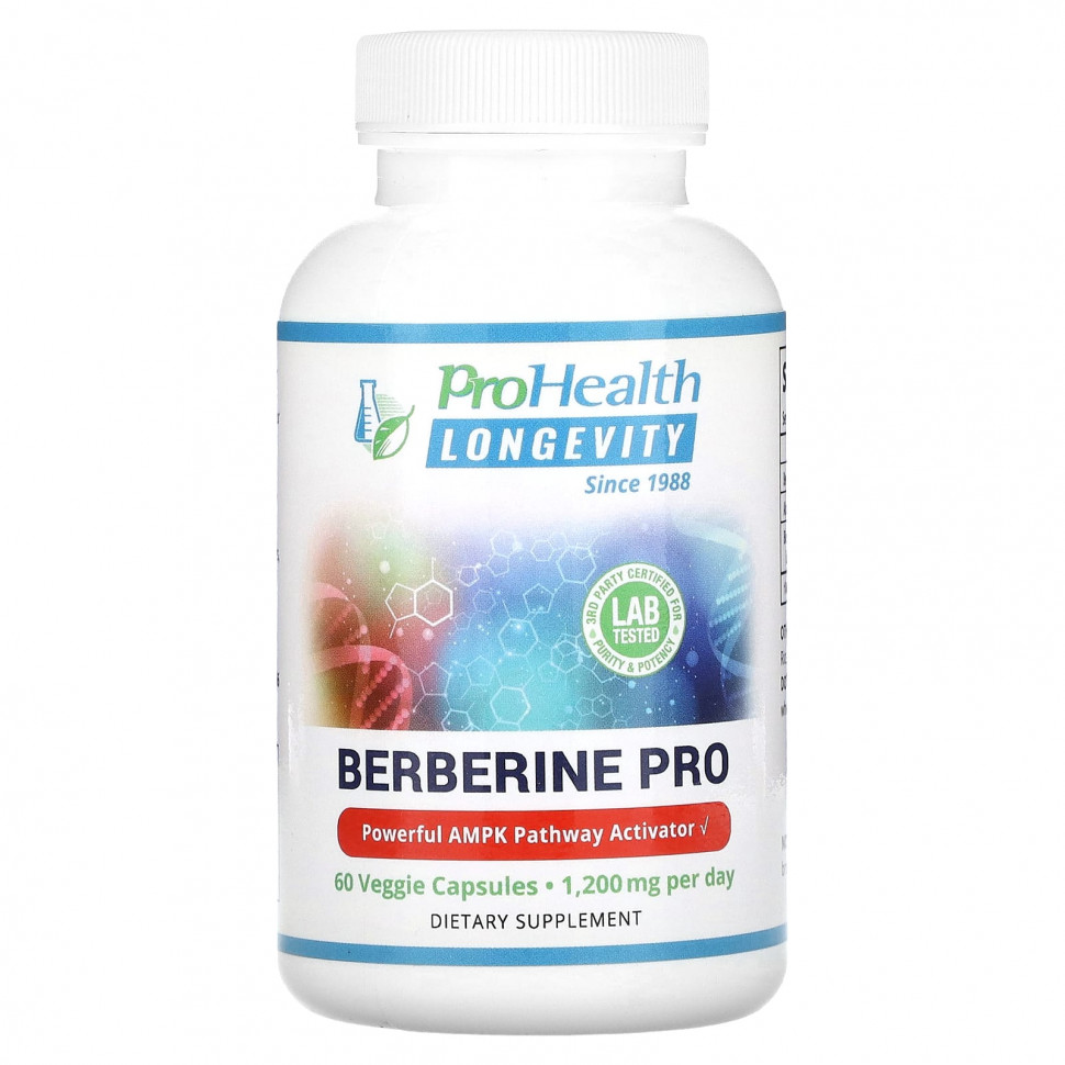ProHealth Longevity, Berberine Pro, 600 , 60      , -, 