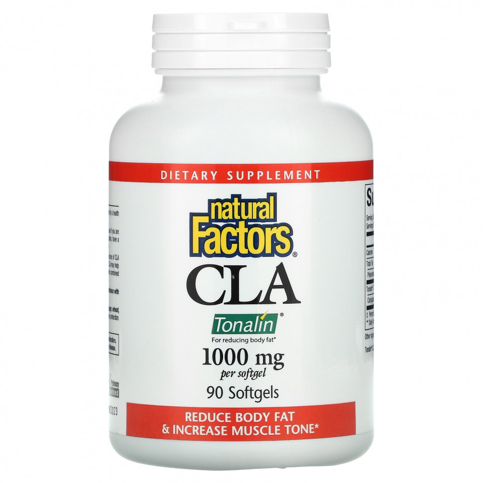 Natural Factors, CLA Tonalin, 1000 , 90      , -, 