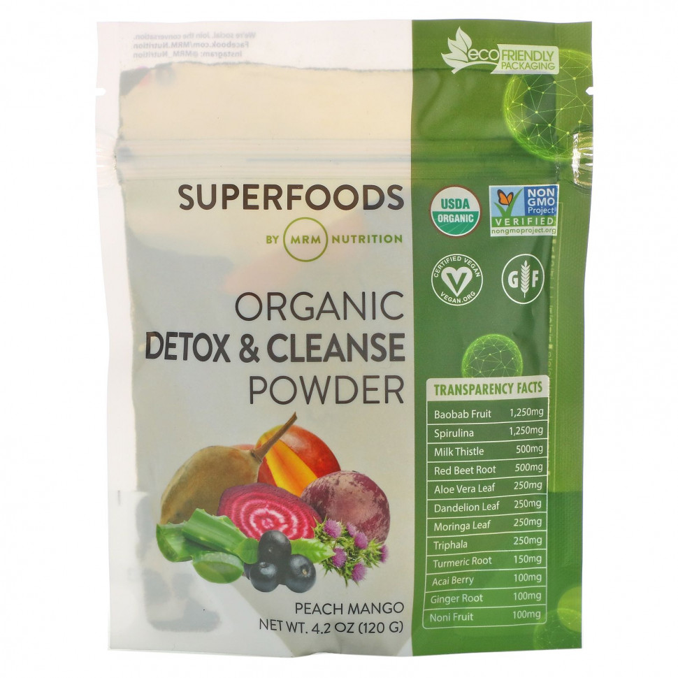  MRM, Organic Detox & Cleanse Powder, 4.2 oz (120 g)  Iherb ()