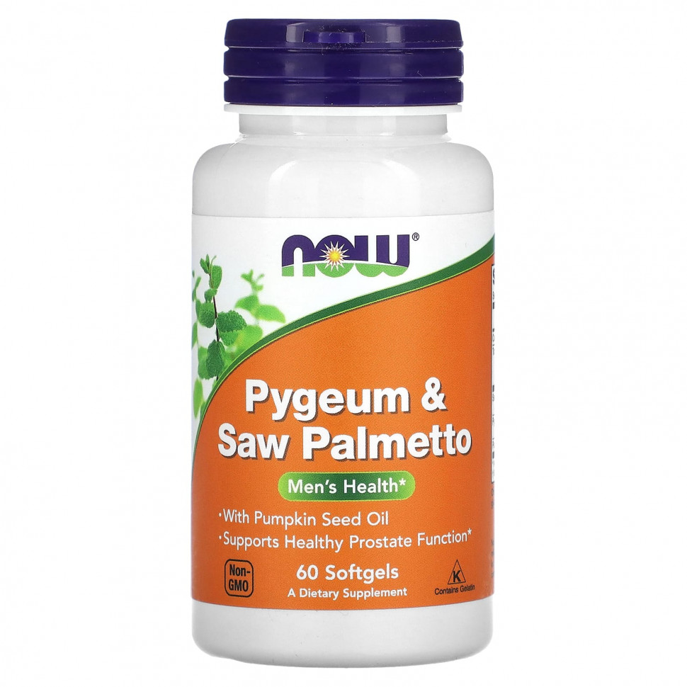 NOW Foods, Pygeum & Saw Palmetto,   , 60      , -, 