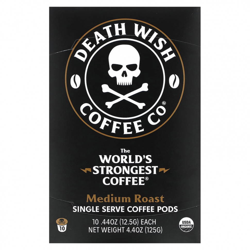 Death Wish Coffee, The World's Strongest Coffee,     ,  , 10   12,5  (44 )    , -, 