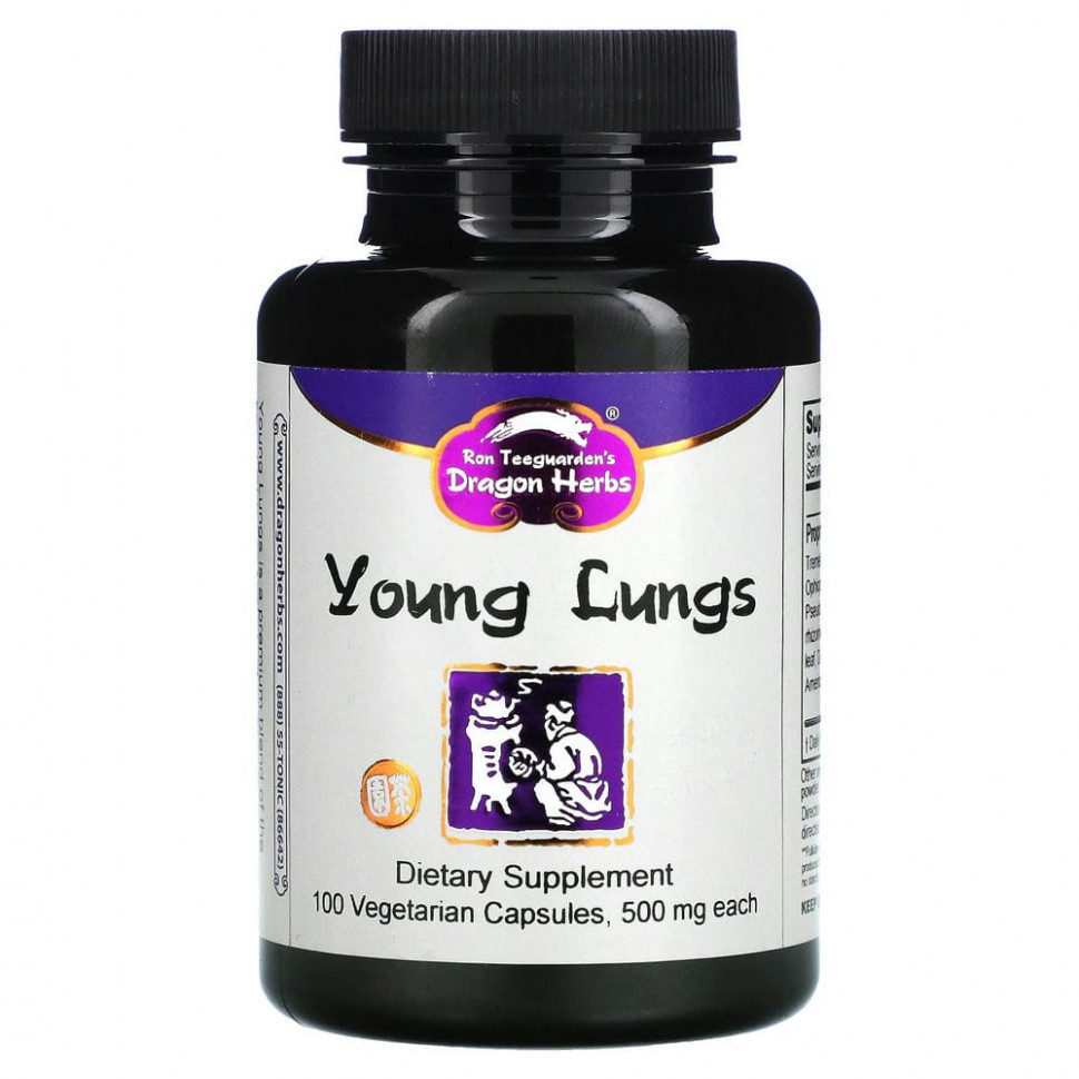  Dragon Herbs, Young Lungs, 500 , 100    Iherb ()