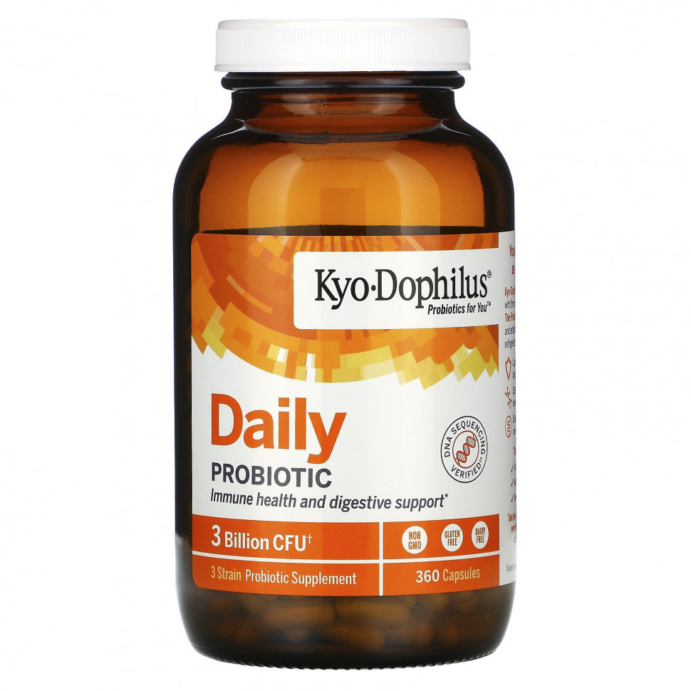  Kyolic, Kyo-Dophilus, Daily Probiotic, 3 Billion CFU, 360 Capsules  Iherb ()