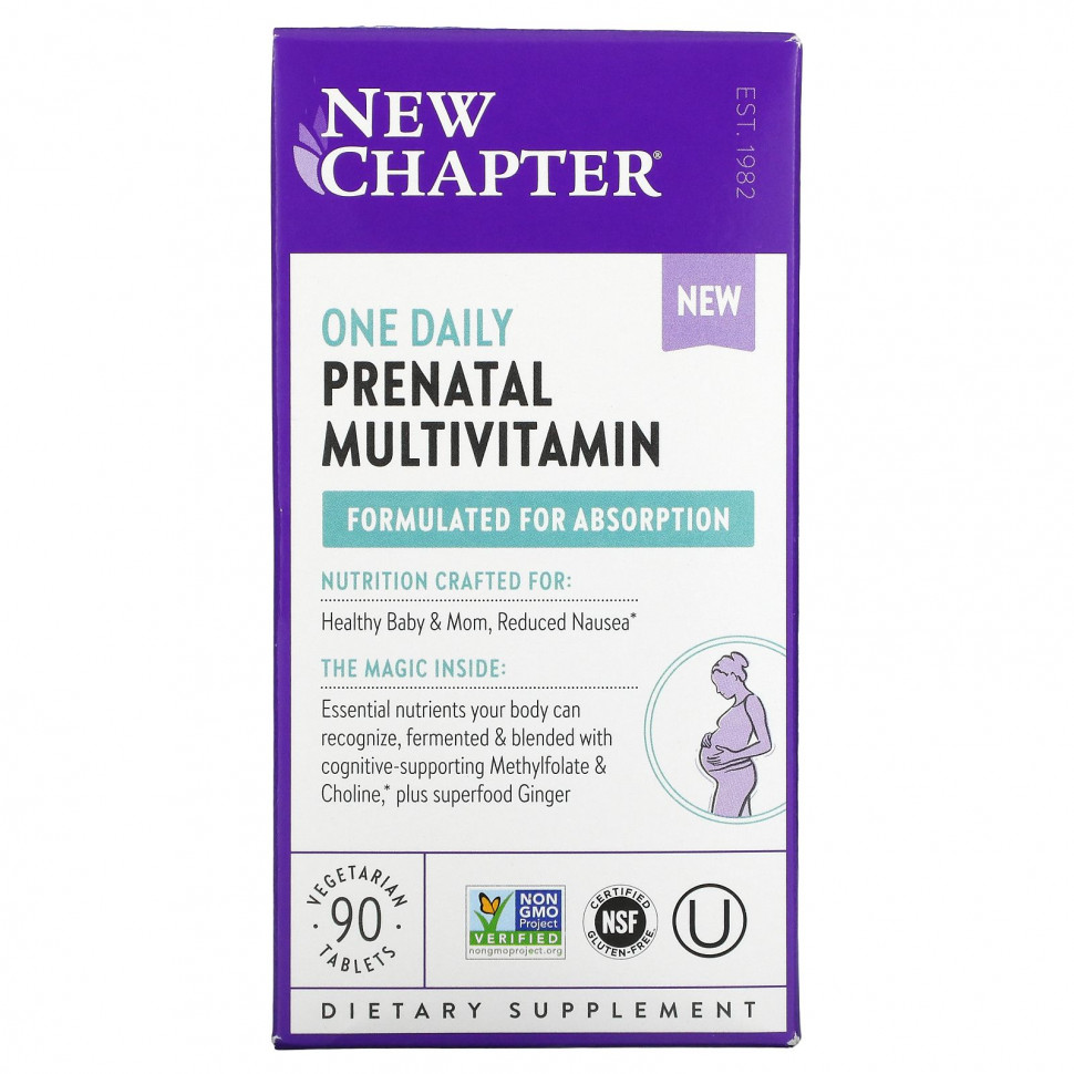 New Chapter, One Daily Prenatal Multivitamin,    , 90      , -, 