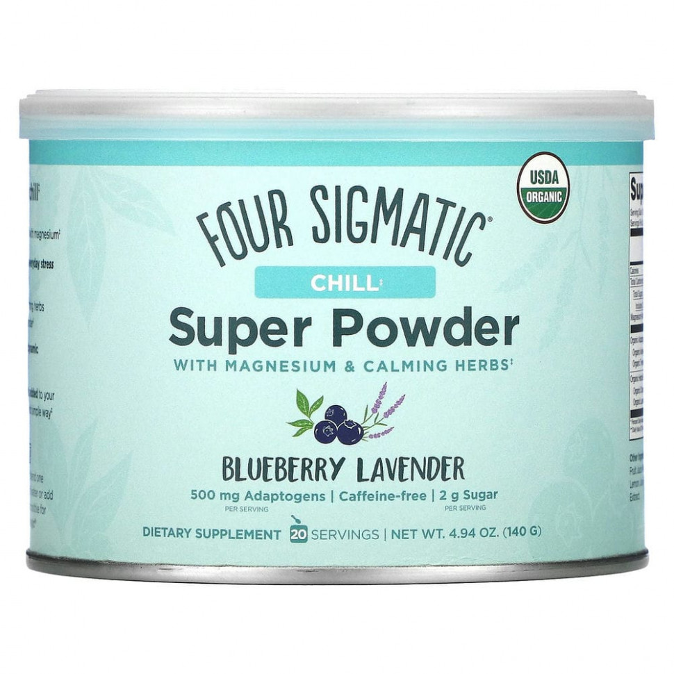  Four Sigmatic, Chill Super Powder     ,   , 140  (4,94 )  Iherb ()