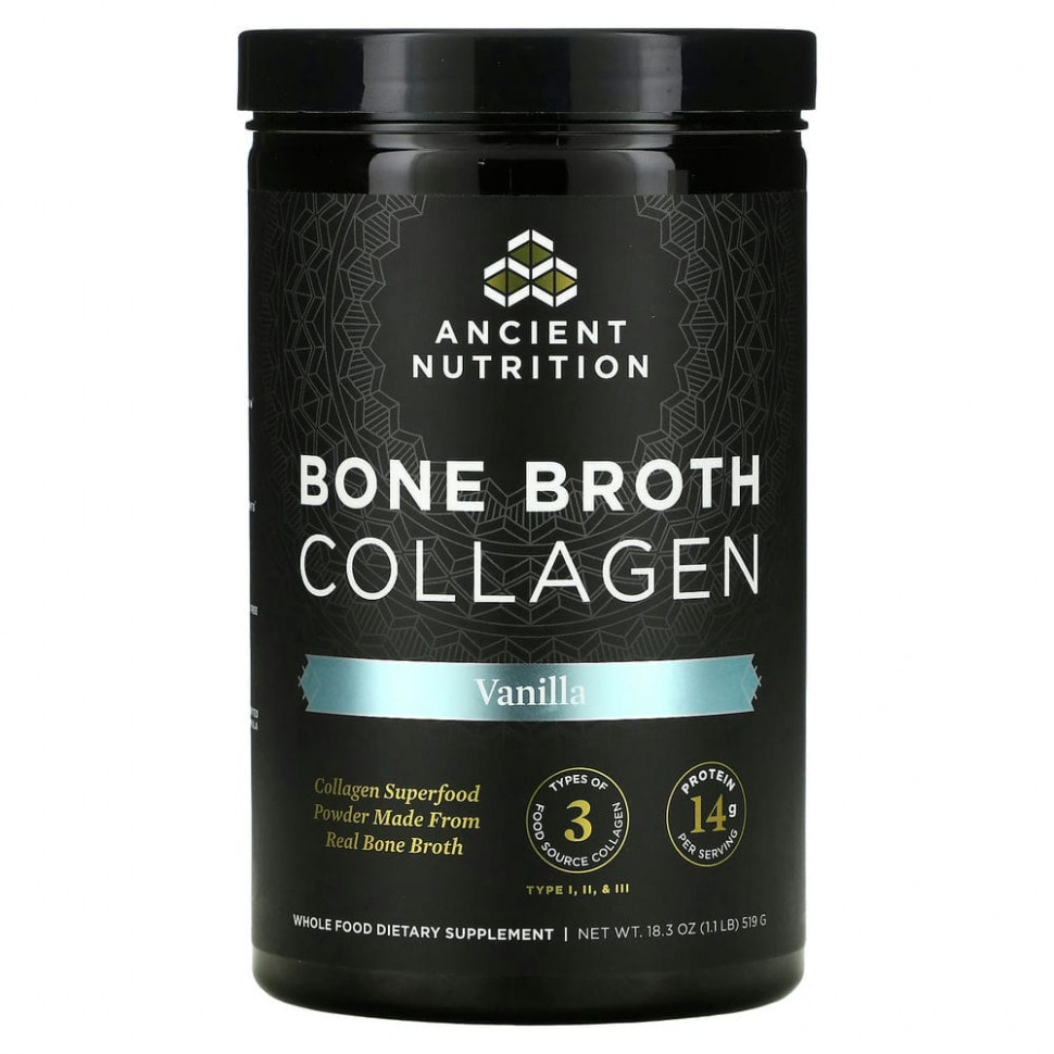 Dr. Axe / Ancient Nutrition, Bone Broth Collagen, , 519  (1,1 )    , -, 