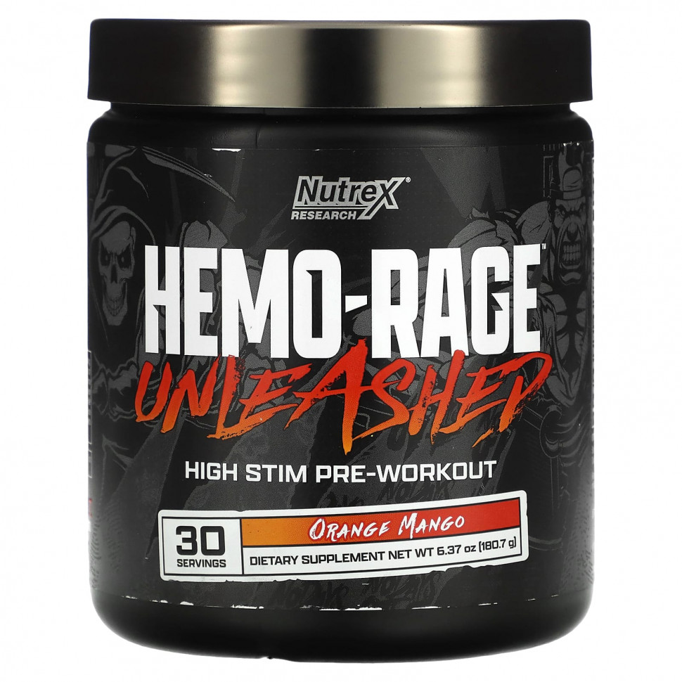 Nutrex Research, Hemo-Rage Unleash, High Stim  ,   , 180,7  (6,37 )    , -, 