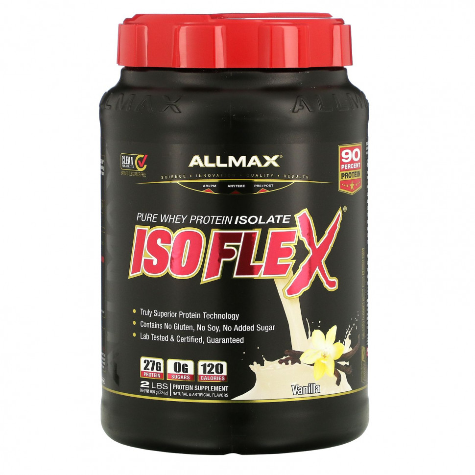 ALLMAX Nutrition, Isoflex, 100%-     (     ), , 2  (907 )    , -, 