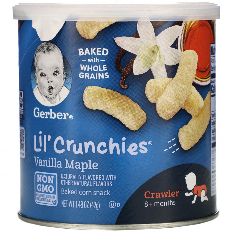 ���������� Gerber, Lil' Crunchies, ������� ��� ������� �� 8 �������, ������ � ����, 42 � (1,48 �����)  Iherb (������)