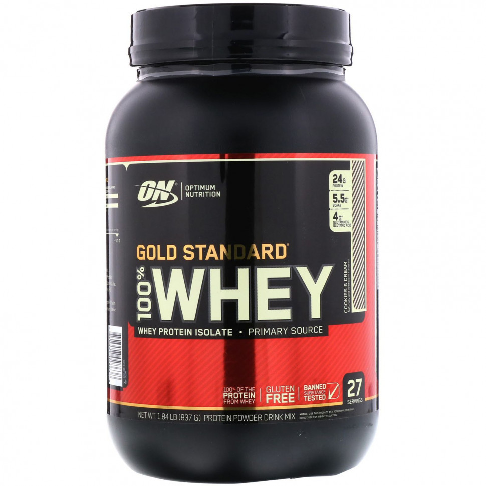 ���������� Optimum Nutrition, Gold Standard 100% Whey, ��������� �� ������ ������� � ������, 837 � (1,84 �����)  Iherb (������)