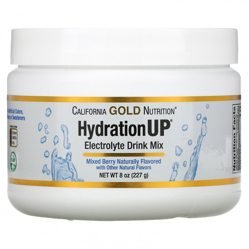 ���������� California Gold Nutrition, HydrationUP, ������� ��� ������������� ������������������ �������, ����� ����, 227 � (8 �����)  Iherb (������)