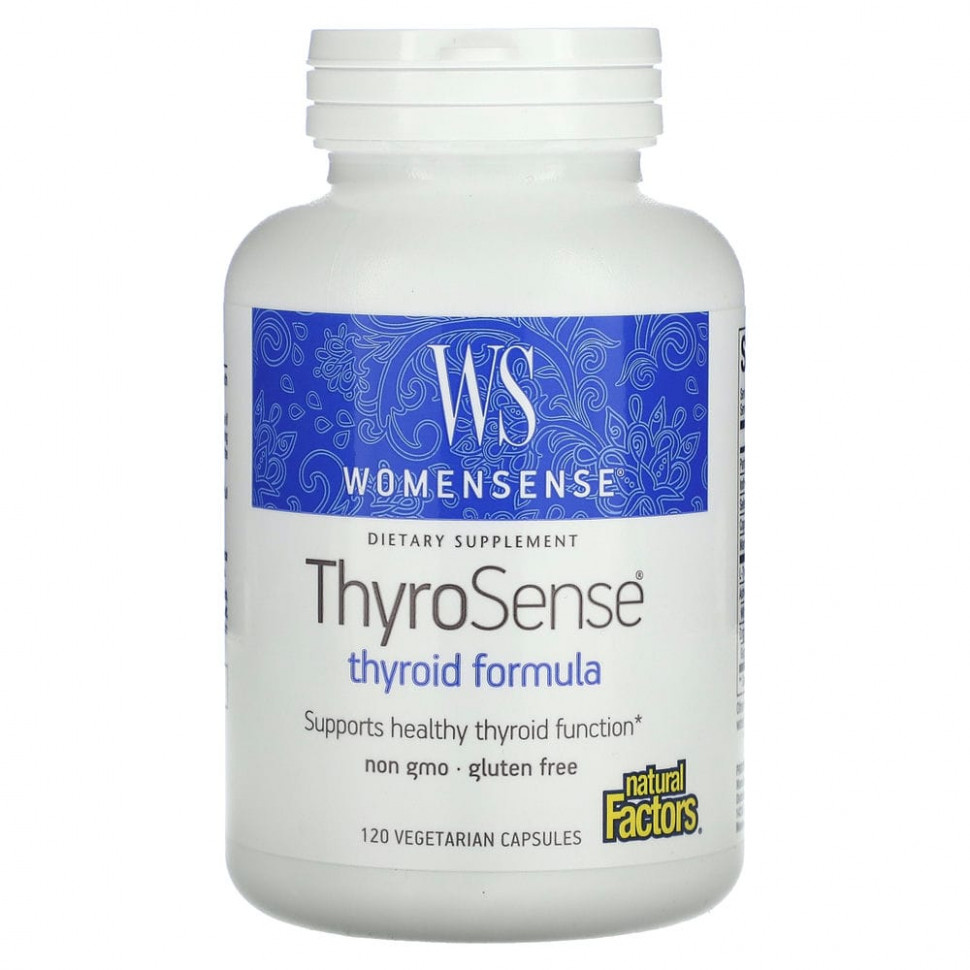���������� Natural Factors, WomenSense, ThyroSense, �������� ��� ���������� ������, 120 �������������� ������  Iherb (������)