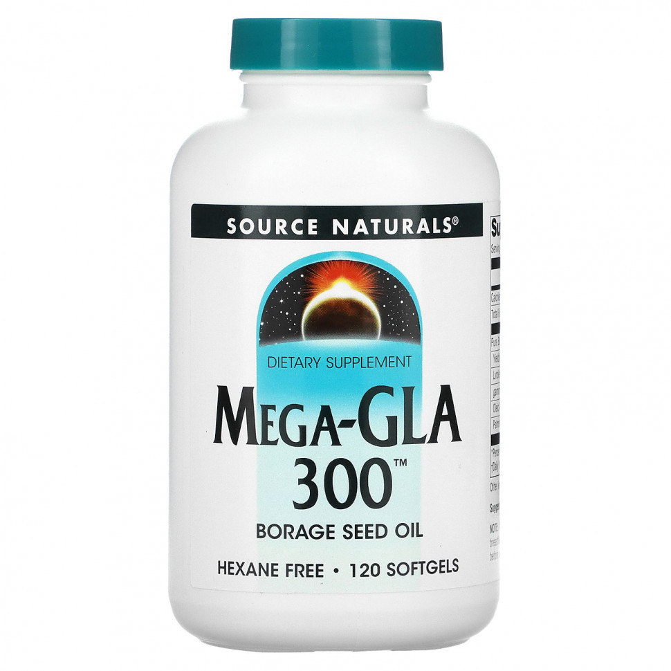 Source Naturals, Mega-GLA 300, 120      , -, 