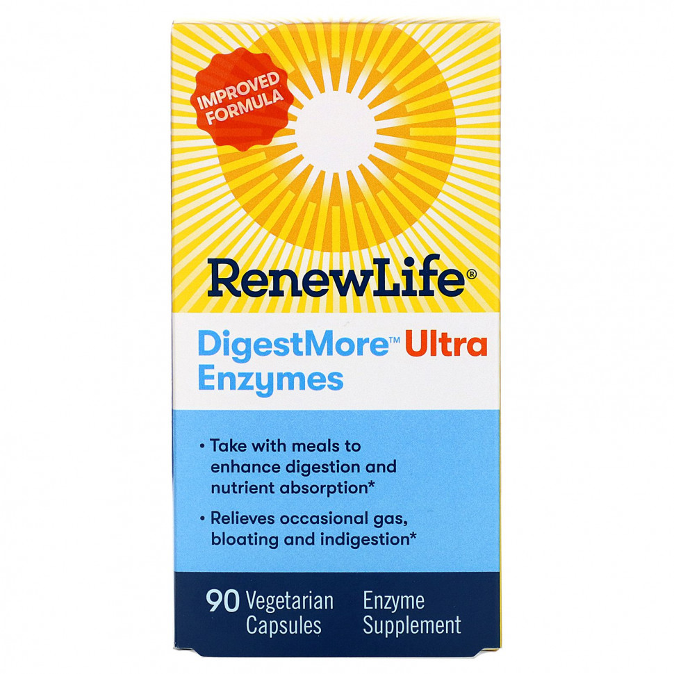 Renew Life, DigestMore Ultra Enzymes, 90      , -, 