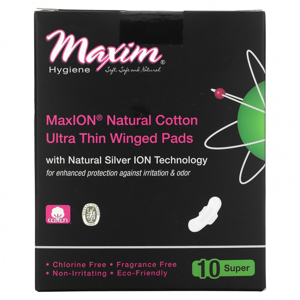 ���������� Maxim Hygiene Products, MaxION, ����������� ������, ������������ ��������� � ��������, �����, 10 ���������  Iherb (������)