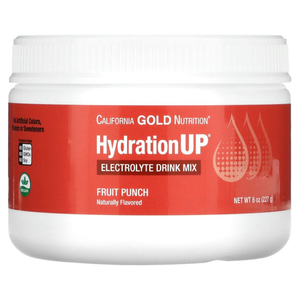 ���������� California Gold Nutrition, HydrationUP, ������� ��� ������������� ������������������ �������, ��������� ����, 227 � (8 �����)  Iherb (������)
