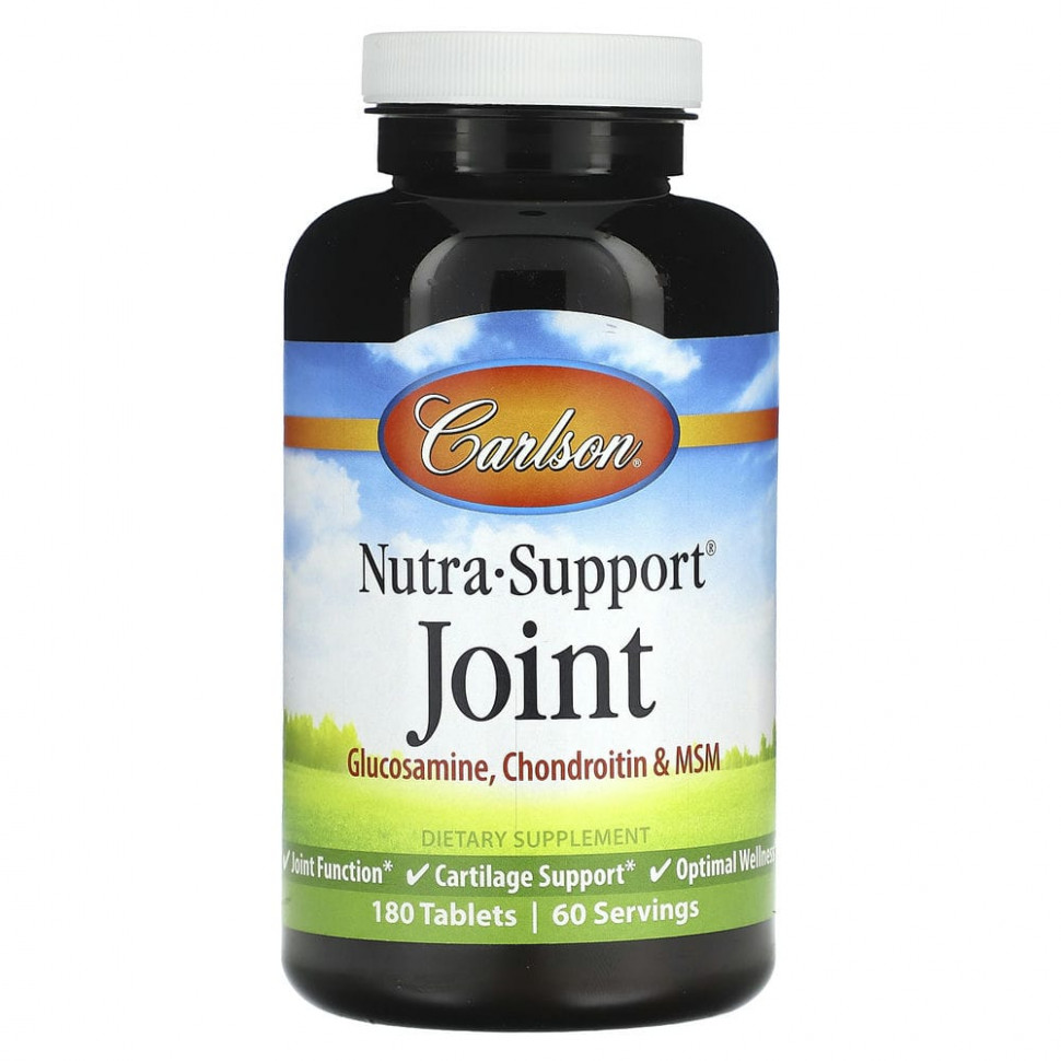 Carlson, Nutra-Support Joint, 180 Tabs    , -, 