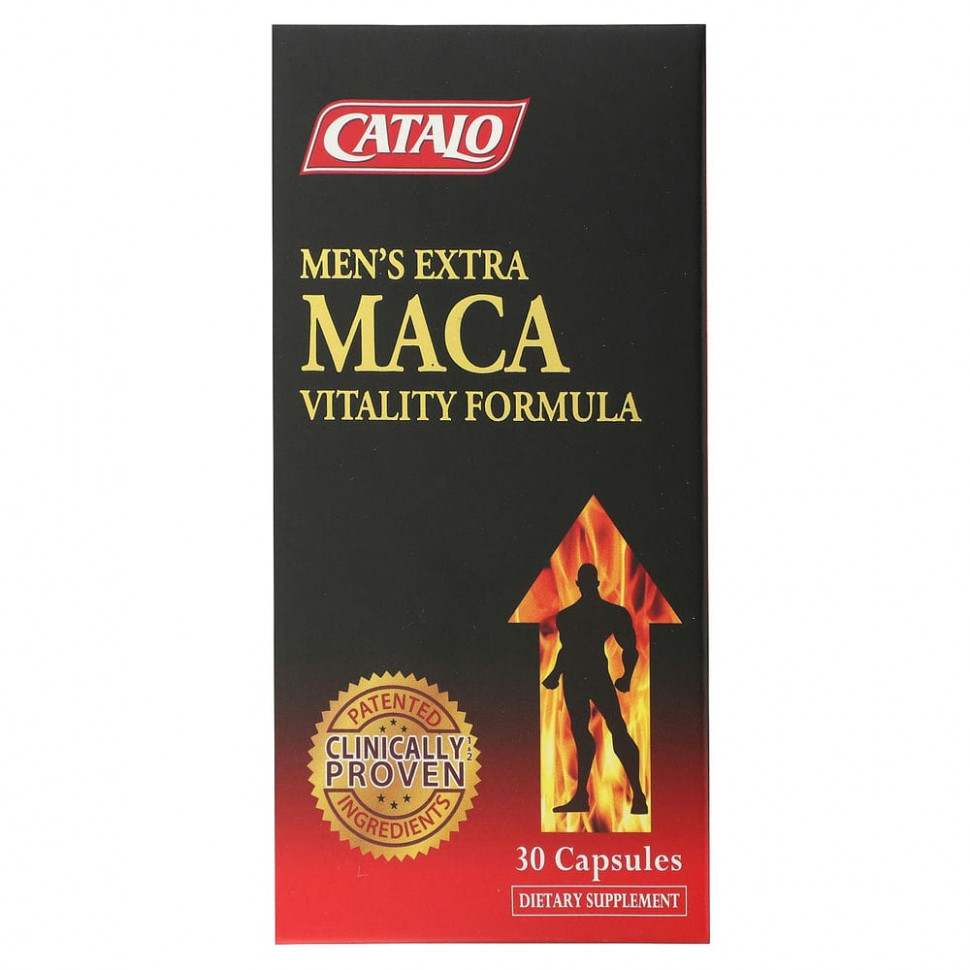  Catalo Naturals, Men's Extra Maca Vitality Formula, 30   Iherb ()