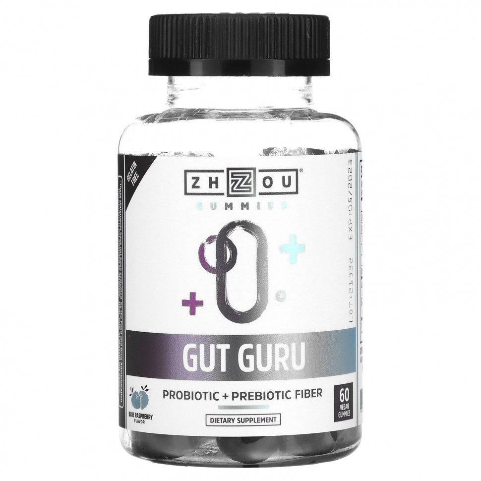  Zhou Nutrition, Gut Guru,  , 60     Iherb ()