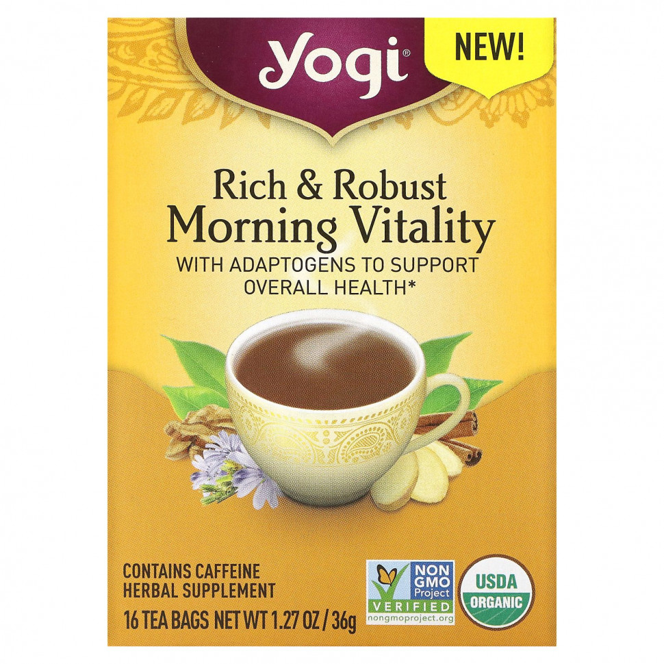 Yogi Tea, Rich & Robust Morning Vitaility, 16  , 36  (1,27 )    , -, 