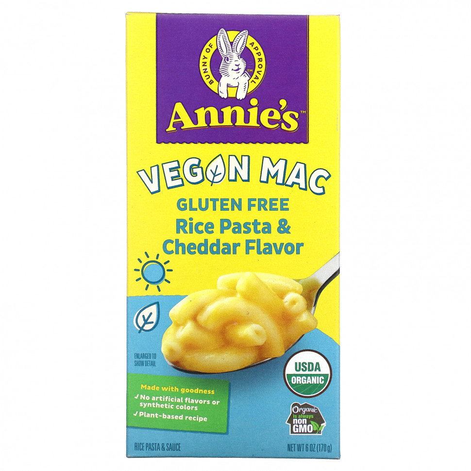 Annie's Homegrown, Vegan Mac,    ,  , 170  (6 )    , -, 