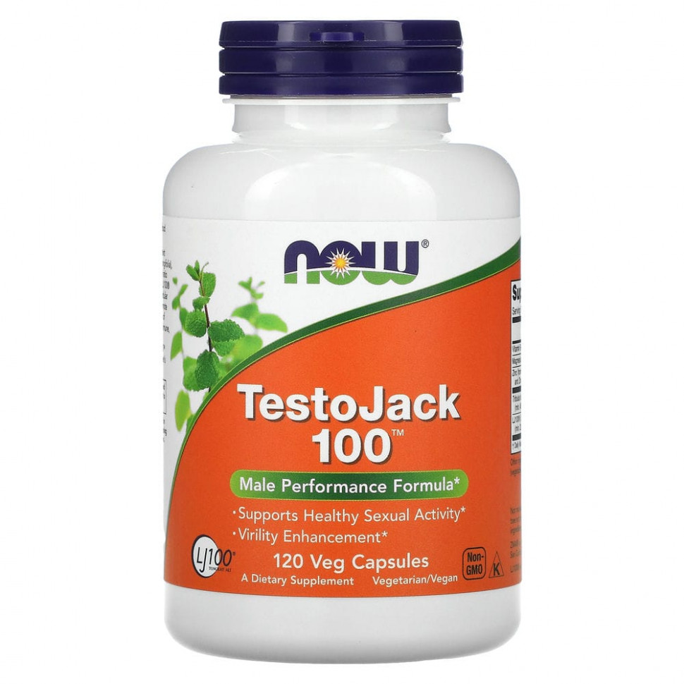 NOW Foods, TestoJack 100, 120      , -, 