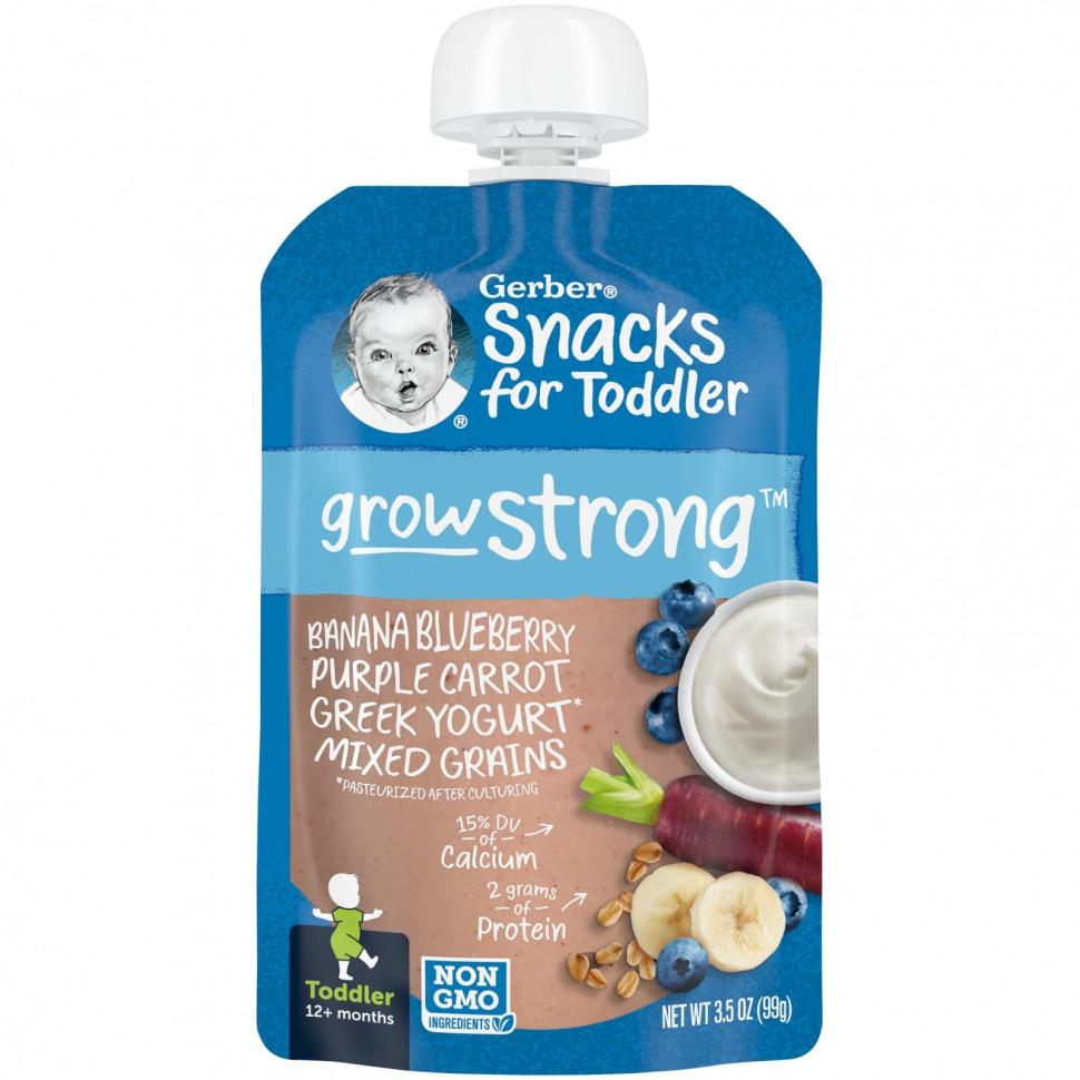  Gerber, Snacks for Toddler, Grow Strong,  12 , , , , ,  ,  , 99  (3,5 )  Iherb ()