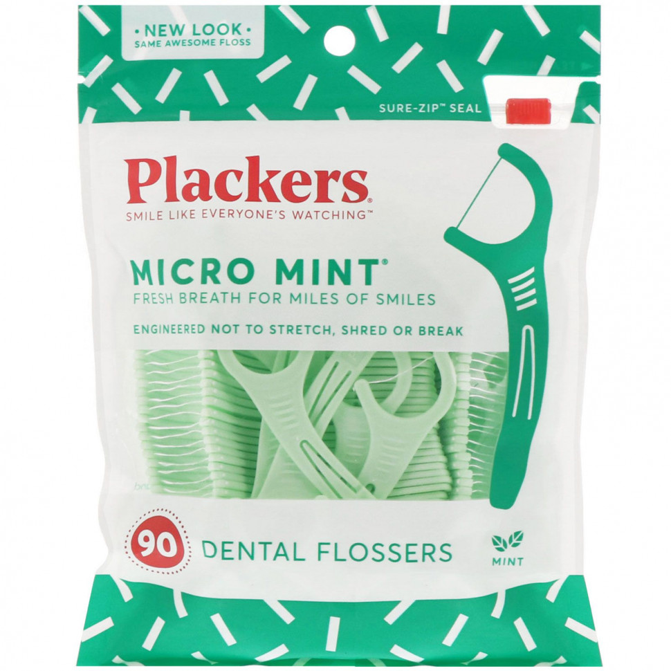 Plackers, Micro Mint,   , , 90 .    , -, 