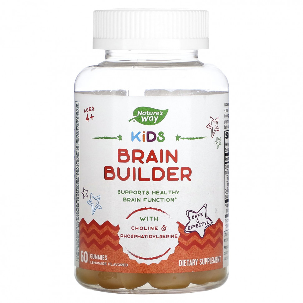 Nature's Way, Kids Brain Builder,    4 , , 60      , -, 