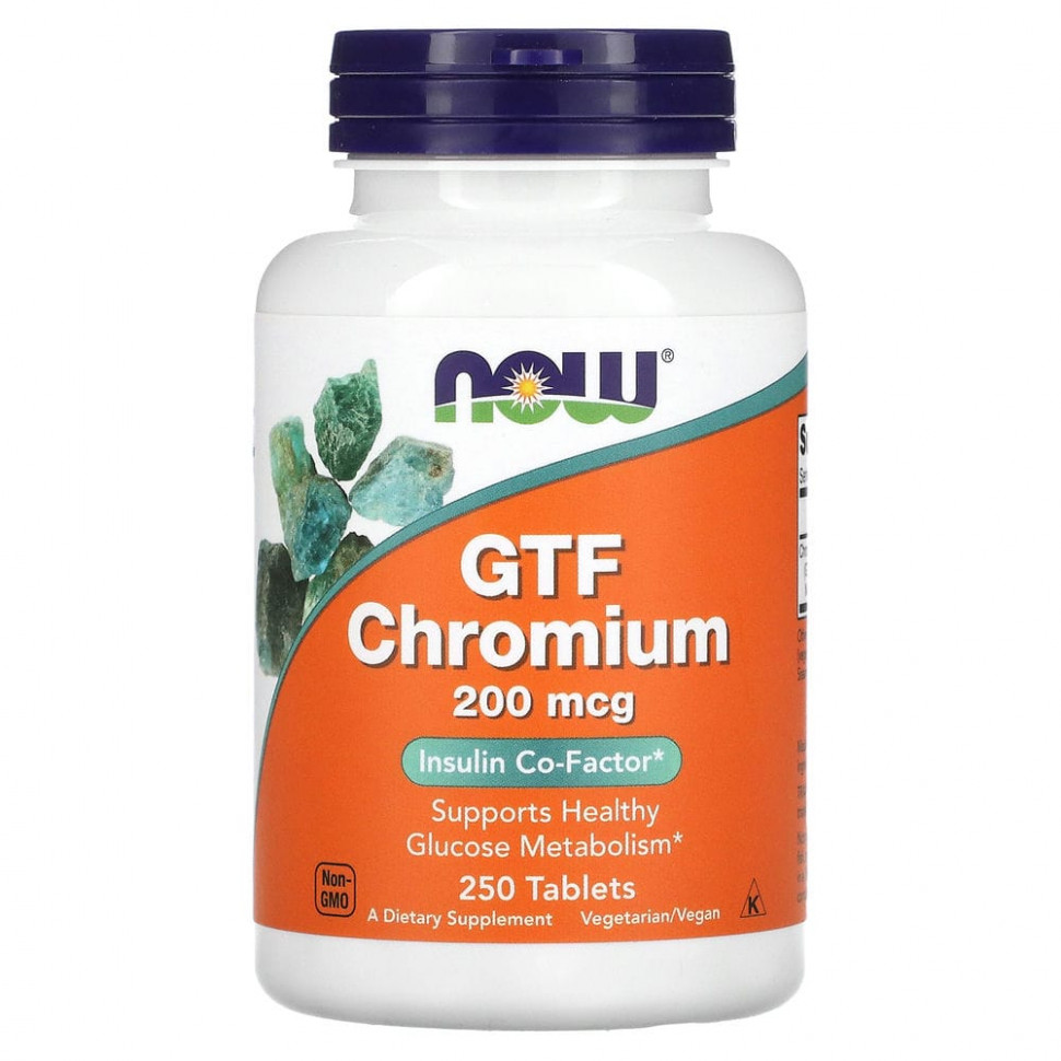 NOW Foods, GTF Chromium, 200 , 250     , -, 