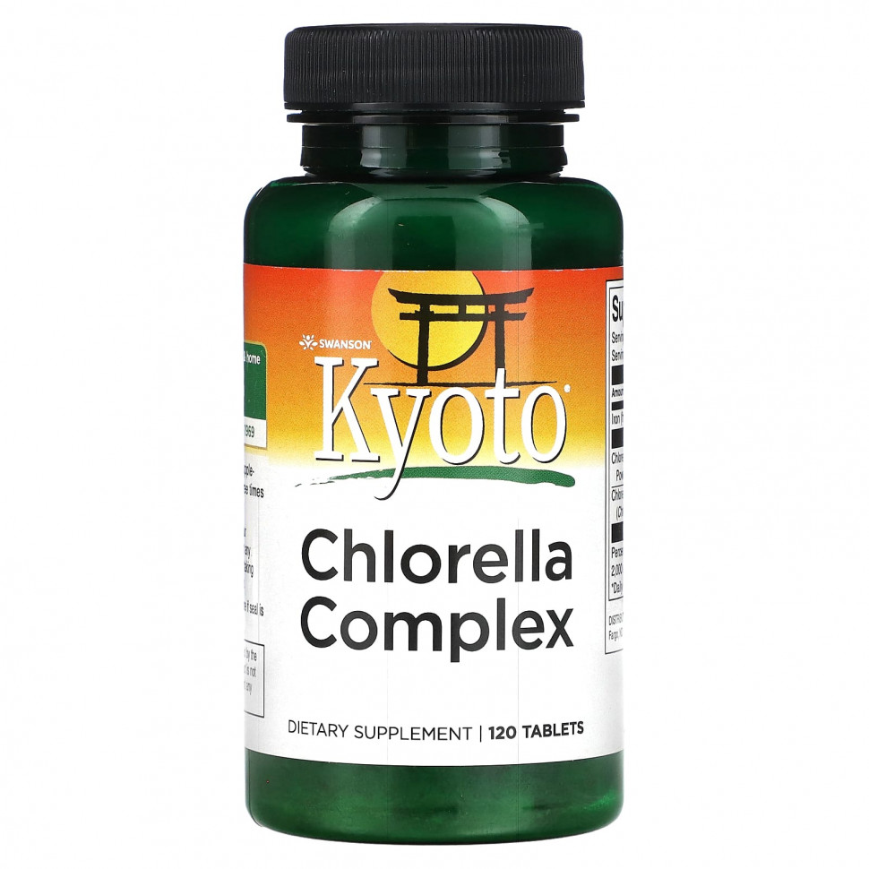 Swanson, Kyoto Chlorella Complex, 120     , -, 