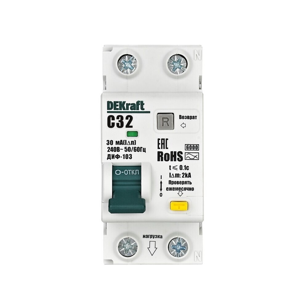 ���������� ������� ���������������� Dekraft ���-103 32� 1P+N ��� A 30 �� 6 �� (16350DEK)  