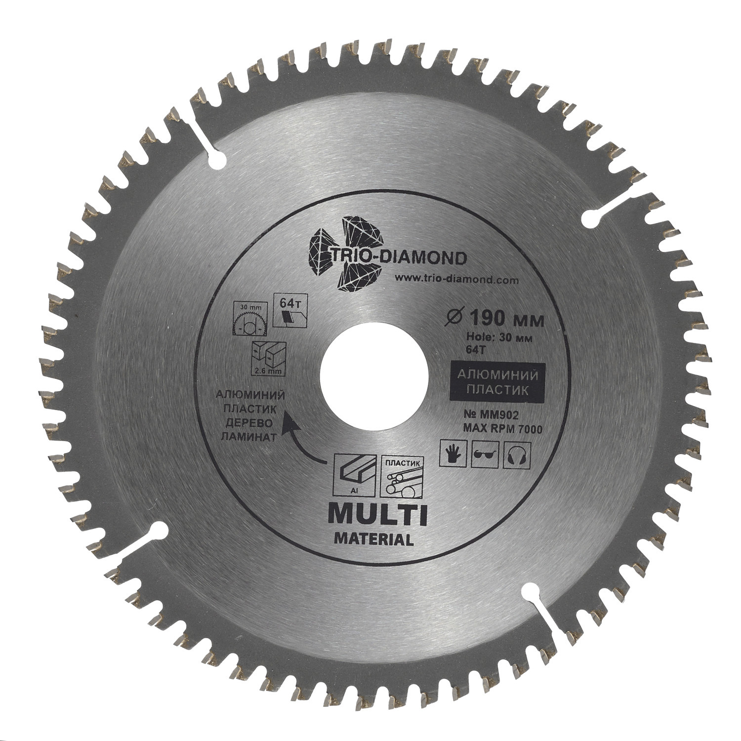 ���������� ���� ������� ������������� Trio-Diamond 190�30�1,8 �� 64 ���� (MM902)  