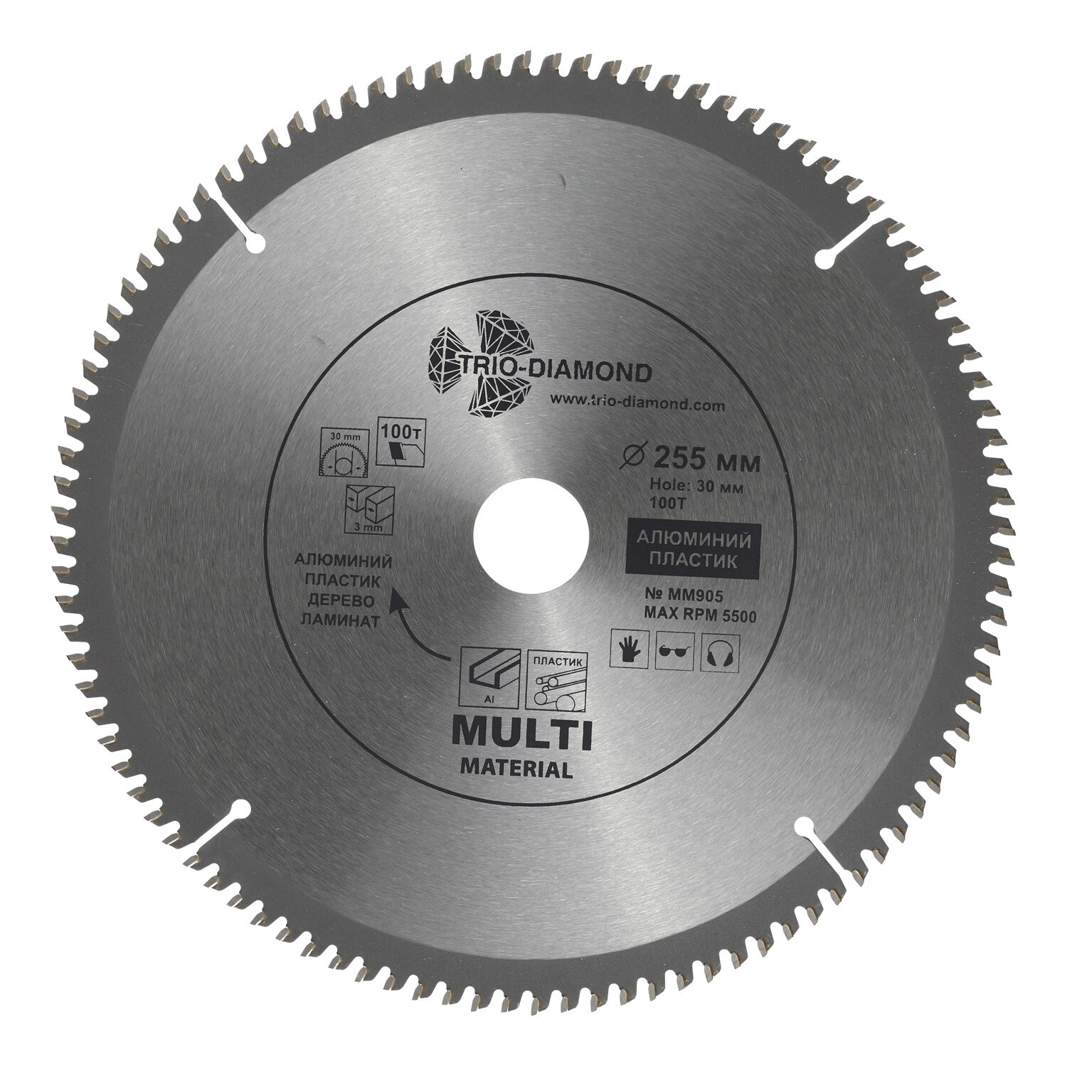 ���������� ���� ������� ������������� Trio-Diamond 255�30�2,2 �� 100 ������ (MM905)  